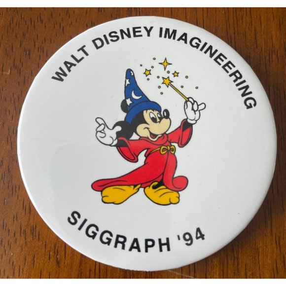 1994 SIGGRAPH Walt Disney Imagineering Pin Button 3